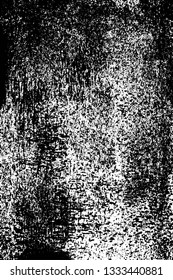 Rough, scratch, splatter grunge pattern design brush strokes. Overlay texture. Faded black-white dyed paper texture. Sketch grunge design. Use for poster, cover, banner, mock-up, stickers layout.