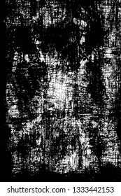 Rough, scratch, splatter grunge pattern design brush strokes. Overlay texture. Faded black-white dyed paper texture. Sketch grunge design. Use for poster, cover, banner, mock-up, stickers layout.