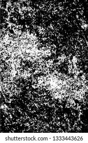 Rough, scratch, splatter grunge pattern design brush strokes. Overlay texture. Faded black-white dyed paper texture. Sketch grunge design. Use for poster, cover, banner, mock-up, stickers layout.
