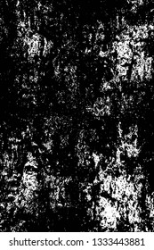 Rough, scratch, splatter grunge pattern design brush strokes. Overlay texture. Faded black-white dyed paper texture. Sketch grunge design. Use for poster, cover, banner, mock-up, stickers layout.