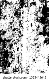 Rough, scratch, splatter grunge pattern design brush strokes. Overlay texture. Faded black-white dyed paper texture. Sketch grunge design. Use for poster, cover, banner, mock-up, stickers layout.