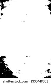 Rough, scratch, splatter grunge pattern design brush strokes. Overlay texture. Faded black-white dyed paper texture. Sketch grunge design. Use for poster, cover, banner, mock-up, stickers layout.
