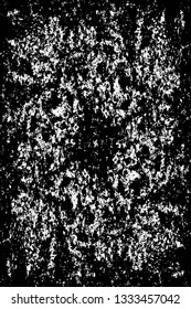 Rough, scratch, splatter grunge pattern design brush strokes. Overlay texture. Faded black-white dyed paper texture. Sketch grunge design. Use for poster, cover, banner, mock-up, stickers layout.
