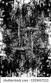 Rough, scratch, splatter grunge pattern design brush strokes. Overlay texture. Faded black-white dyed paper texture. Sketch grunge design. Use for poster, cover, banner, mock-up, stickers layout.