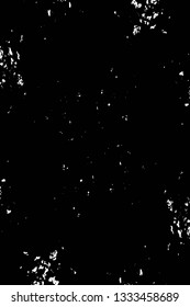 Rough, scratch, splatter grunge pattern design brush strokes. Overlay texture. Faded black-white dyed paper texture. Sketch grunge design. Use for poster, cover, banner, mock-up, stickers layout.