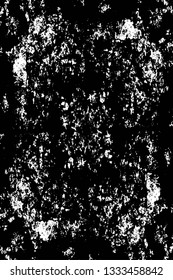 Rough, scratch, splatter grunge pattern design brush strokes. Overlay texture. Faded black-white dyed paper texture. Sketch grunge design. Use for poster, cover, banner, mock-up, stickers layout.