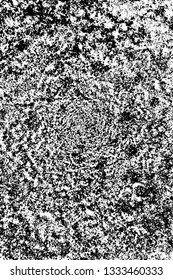 Rough, scratch, splatter grunge pattern design brush strokes. Overlay texture. Faded black-white dyed paper texture. Sketch grunge design. Use for poster, cover, banner, mock-up, stickers layout.