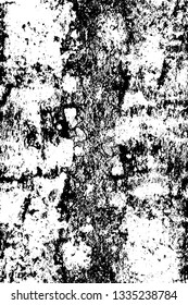 Rough, scratch, splatter grunge pattern design brush strokes. Overlay texture. Faded black-white dyed paper texture. Sketch grunge design. Use for poster, cover, banner, mock-up, stickers layout.