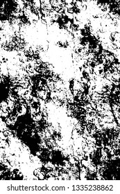 Rough, scratch, splatter grunge pattern design brush strokes. Overlay texture. Faded black-white dyed paper texture. Sketch grunge design. Use for poster, cover, banner, mock-up, stickers layout.