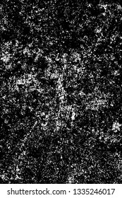 Rough, scratch, splatter grunge pattern design brush strokes. Overlay texture. Faded black-white dyed paper texture. Sketch grunge design. Use for poster, cover, banner, mock-up, stickers layout.