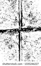 Rough, scratch, splatter grunge pattern design brush strokes. Overlay texture. Faded black-white dyed paper texture. Sketch grunge design. Use for poster, cover, banner, mock-up, stickers layout.