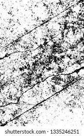 Rough, scratch, splatter grunge pattern design brush strokes. Overlay texture. Faded black-white dyed paper texture. Sketch grunge design. Use for poster, cover, banner, mock-up, stickers layout.