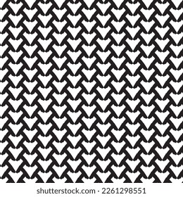 Rough seamless pattern made of black and white repeating elements.