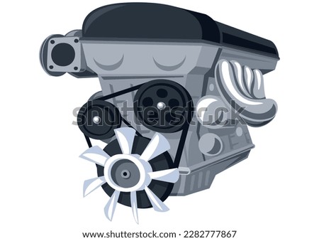 Rough and simple automobile gasoline engine