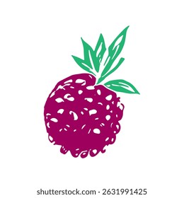 Rough sketch of berry, simple drawing.