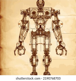 A Rough Sketch Of A Robot Schematic