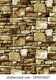 Rough Stone Wall Texture Vector