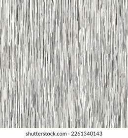 Rough striated surface. Piece of an aged wooden plank. Monochrome textured background. Vector seamless.