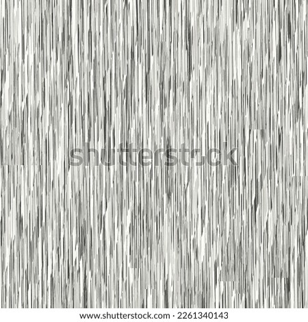 Rough striated surface. Piece of an aged wooden plank. Monochrome textured background. Vector seamless.
