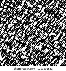 Rough structure background. Grunge graphics in black and white. Abstract texture.