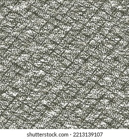 Rough surface with diagonal cuts or scratches that intersect forming a grid. Grunge background. Seamless pattern.