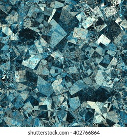 Rough surface. Like a heap of stones, quarry. The intersection and overlap. Vector abstract seamless background. Grunge pattern.