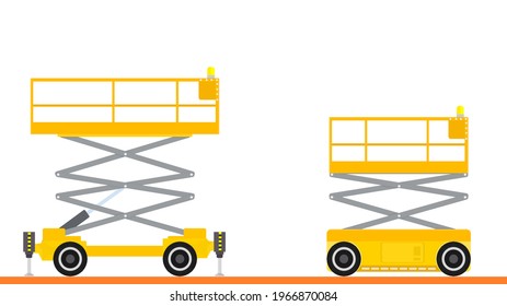 Rough Terrain Electric  Scissor Lifts     builder equipment