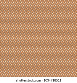 Rough textile fabric texture, in a tweed style dominated by orange. Vector illustration.