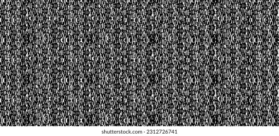 Rough texture. Broken plaster wall effect. Grunge worn damask pattern design. Distressed fabric texture. Overlay texture design. Vector illustration. Eps10.