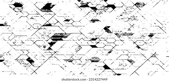 Reiche Textur. Zerbrochener Putzwandeffekt. Grunge trug Damast Muster Design. Beklemmte Textur. Überlagern Sie das Design der Textur. Vektorgrafik. EPS10.