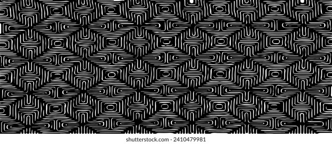 Rough texture. Broken plaster wall effect. Grunge worn damask pattern design. Distressed fabric texture. Overlay texture design. Vector illustration. Eps10.