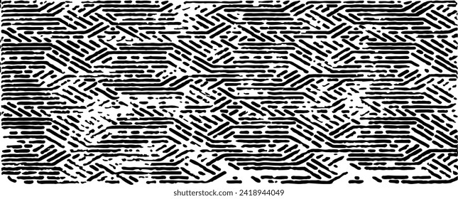 Rough texture. Broken plaster wall effect. Grunge worn damask pattern design. Distressed fabric texture. Overlay texture design. Vector illustration. Eps10.