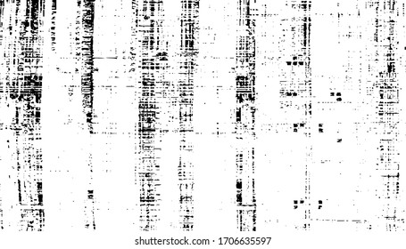 Rough texture. Worn down wallpaper pattern design. Broken plaster grunge damask effect. Distressed overlay texture design. Vector illustration. Eps10.