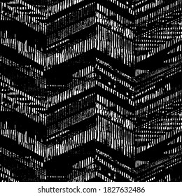 Rough texture. Worn down wallpaper pattern design. Broken plaster grunge damask effect. Distressed overlay texture design. Vector illustration. Eps10.