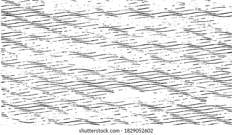 Rough texture. Worn down wallpaper pattern design. Broken plaster grunge damask effect. Distressed overlay texture design. Vector illustration. Eps10.