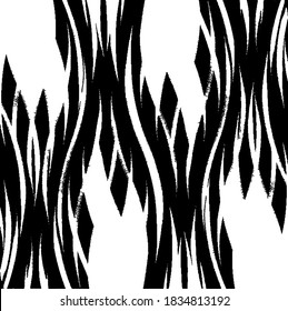 Rough texture. Worn down wallpaper pattern design. Broken plaster grunge damask effect. Distressed overlay texture design. Vector illustration. Eps10.