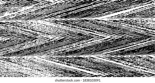 Rough texture. Worn down wallpaper pattern design. Broken plaster grunge damask effect. Distressed overlay texture design. Vector illustration. Eps10.