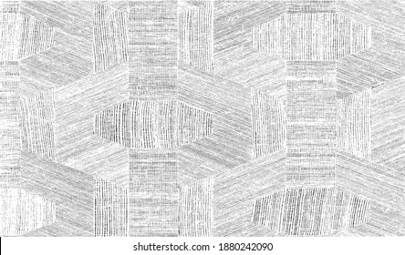 Rough texture. Worn down wallpaper pattern design. Broken plaster grunge damask effect. Distressed overlay texture design. Vector illustration. Eps10.