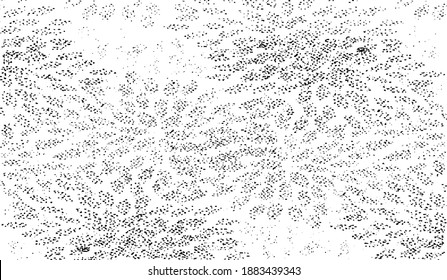 Rough texture. Worn down wallpaper pattern design. Broken plaster grunge damask effect. Distressed overlay texture design. Vector illustration. Eps10.