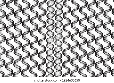 Rough texture. Worn down wallpaper pattern design. Broken plaster grunge damask effect. Distressed overlay texture design. Vector illustration. Eps10.