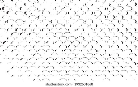 Rough texture. Worn down wallpaper pattern design. Broken plaster grunge damask effect. Distressed overlay texture design. Vector illustration. Eps10.