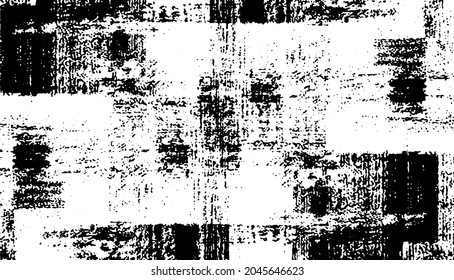 Rough texture. Worn down wallpaper pattern design. Broken plaster grunge damask effect. Distressed overlay texture Vector illustration