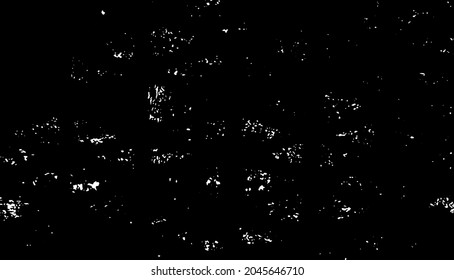 Rough texture. Worn down wallpaper pattern design. Broken plaster grunge damask effect. Distressed overlay texture Vector illustration