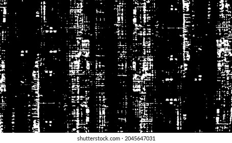 Rough texture. Worn down wallpaper pattern design. Broken plaster grunge damask effect. Distressed overlay texture Vector illustration