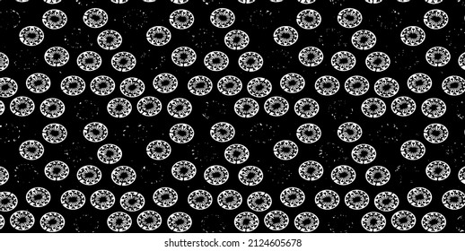 Rough texture. Worn down wallpaper pattern design. Broken plaster grunge damask effect. Distressed overlay texture design. Vector illustration. Eps10