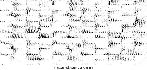 Rough texture. Worn down wallpaper pattern design. Broken plaster grunge damask effect. Distressed overlay texture design. Vector illustration. Eps10.