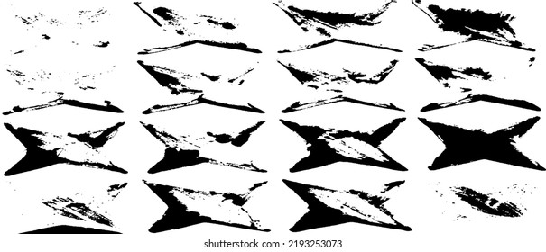 Rough texture. Worn down wallpaper pattern design. Broken plaster grunge damask effect. Distressed overlay texture design. Vector illustration. Eps10.