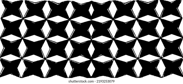 Rough texture. Worn down wallpaper pattern design. Broken plaster grunge damask effect. Distressed overlay texture design. Vector illustration. Eps10.