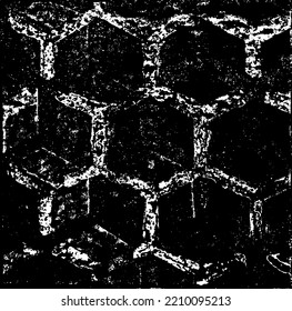 Textura áspera. Diseño de patrones de papel pintado. Efecto del amortiguador de grunge de yeso roto. Diseño de textura superpuesta con problemas. Ilustración vectorial. Eps10.