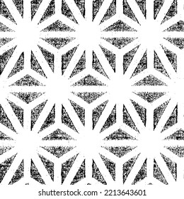 Rough texture. Worn down wallpaper pattern design. Broken plaster grunge damask effect. Distressed overlay texture design. Vector illustration. Eps10.